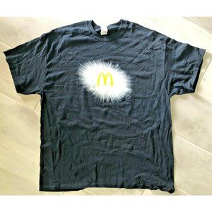 RARE NOS VINTAGE MCDONALD'S STARBURST LOGO UNISEX COTTON XL EXTRA LARGE T-SHIRT